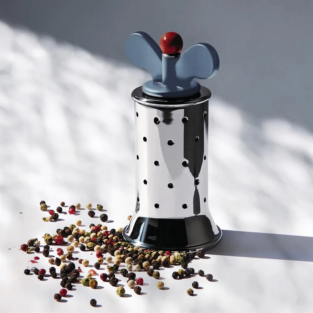 Alessi pepper mill, blue-stainless steel Alessi