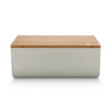 Mattina bread bin 34 cm - Warm grey-bamboo - Alessi