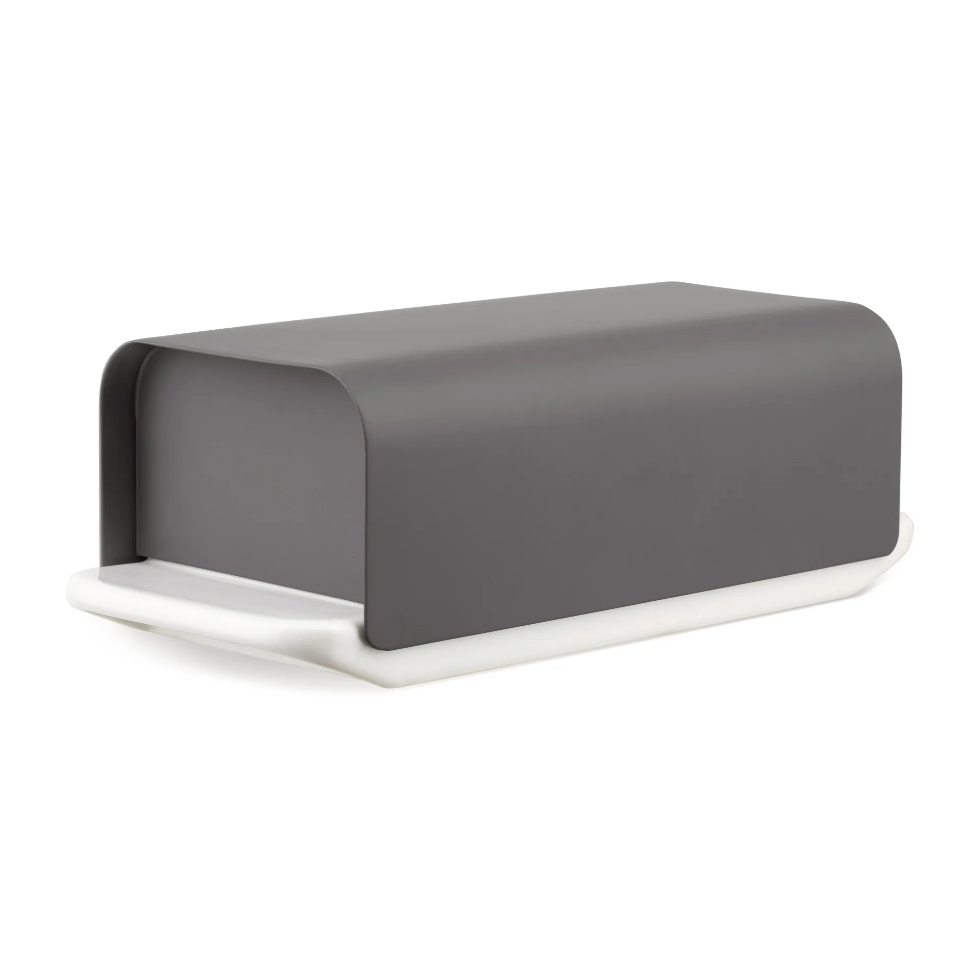 Mattina butter dish 9.5x21 cm, Dark grey Alessi
