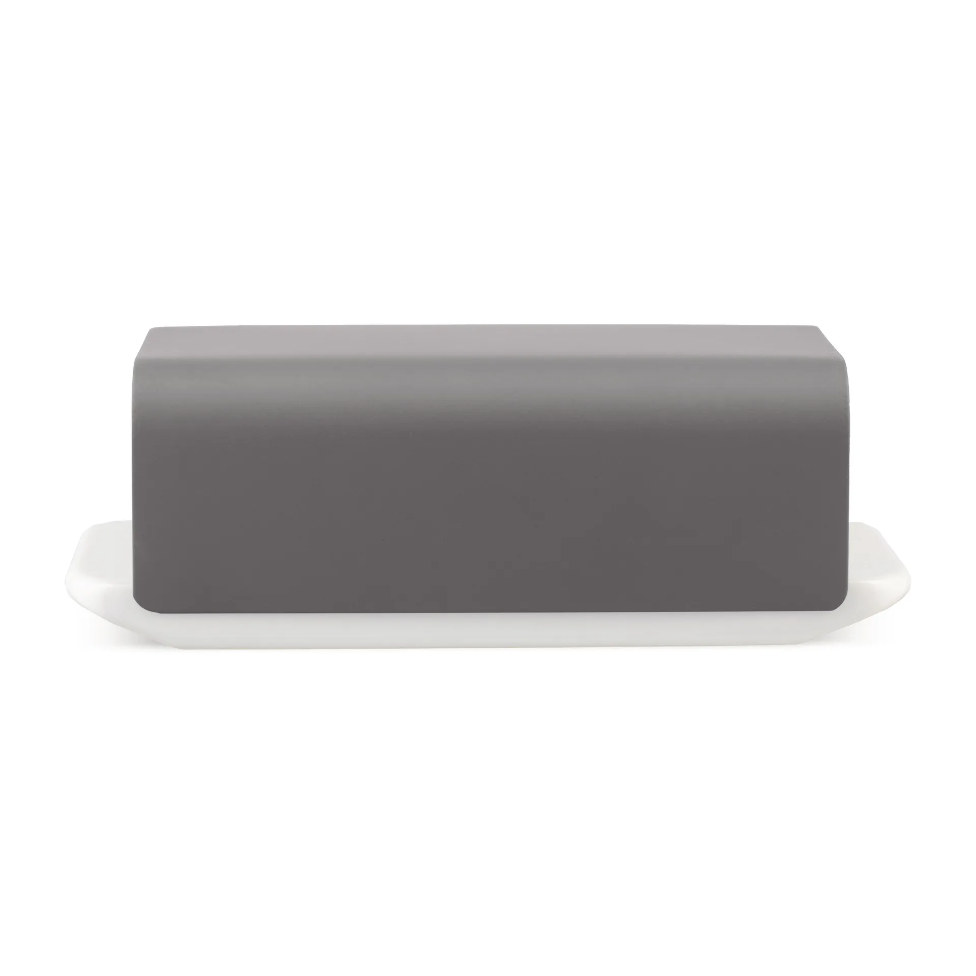 Mattina butter dish 9.5x21 cm, Dark grey Alessi
