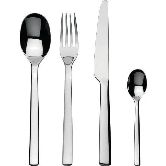 Ovale cutlery set 24 pieces, Stainless steel Alessi