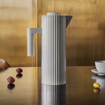 Plissé thermos jug 1 L - White - Alessi