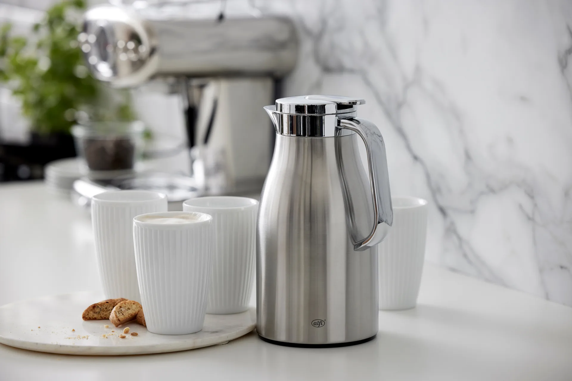 Skyline thermal jug 1 l, Matte steel Alfi