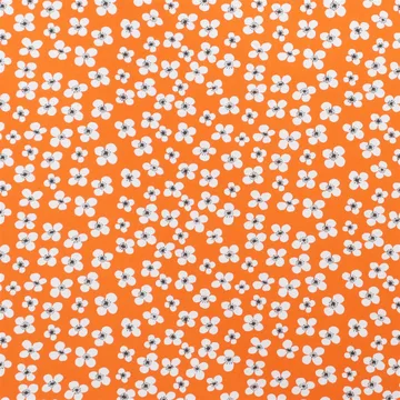 Belle Amie fabric orange - orange-white - Almedahls