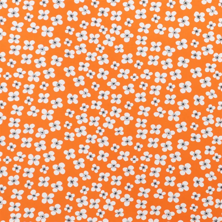 Belle Amie fabric orange - orange-white - Almedahls