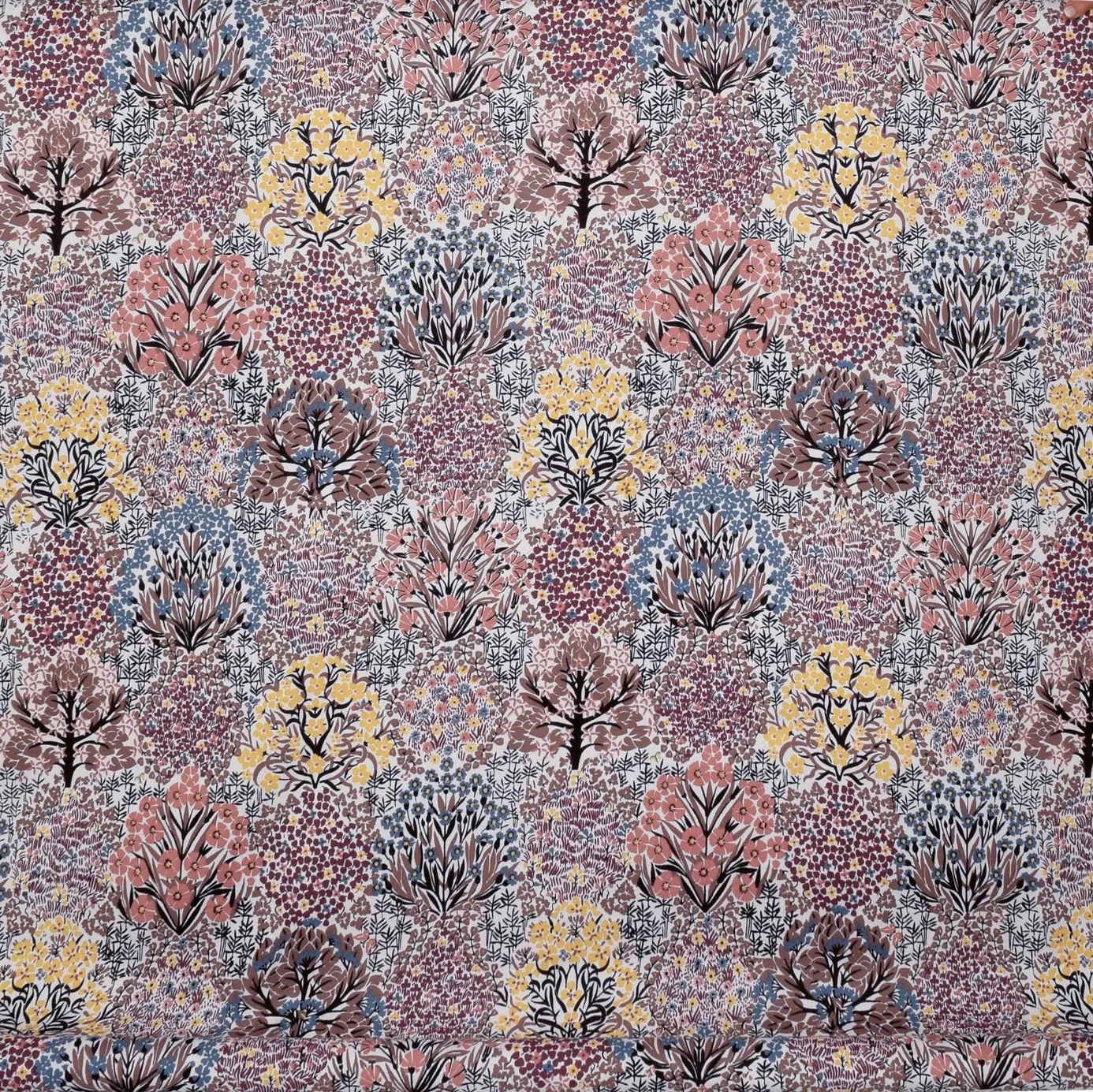 Botanical Garden linen, Pink brown Almedahls