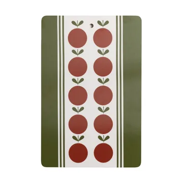Fruit and cake serving board - Red-green, 20x30 cm - Almedahls