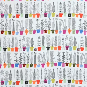 Italiensk blomsterhylla fabric - multi - Almedahls