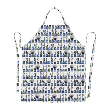 Persons spice cabinet apron small pattern - Blue - Almedahls