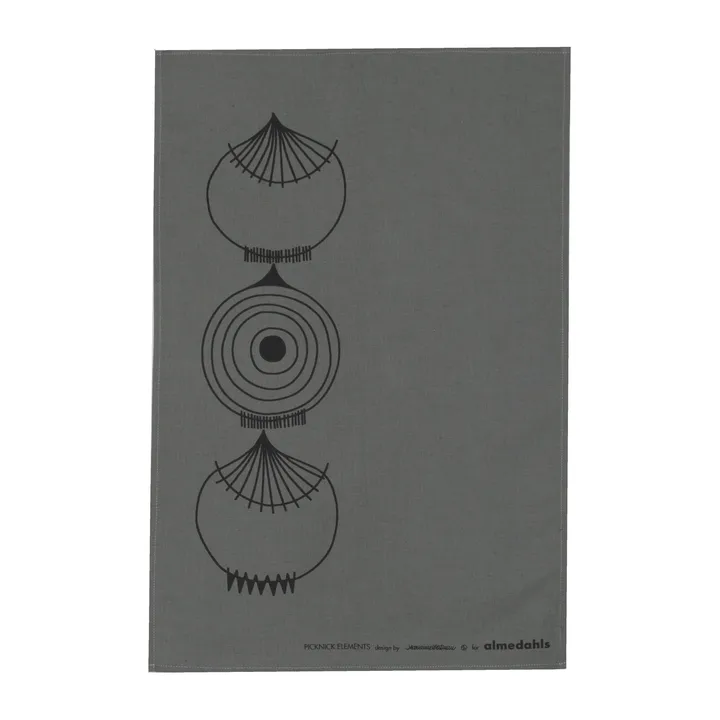 Picknick Elements kitchen towel 47x70 cm - grey - Almedahls