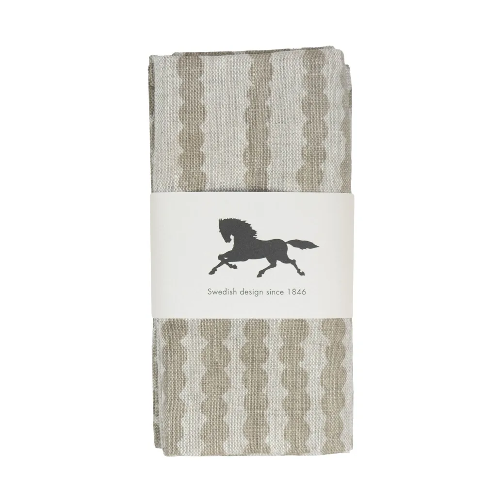 Pricktyg fabric napkin 45x45 cm 2-pack, Nature-taupe Almedahls