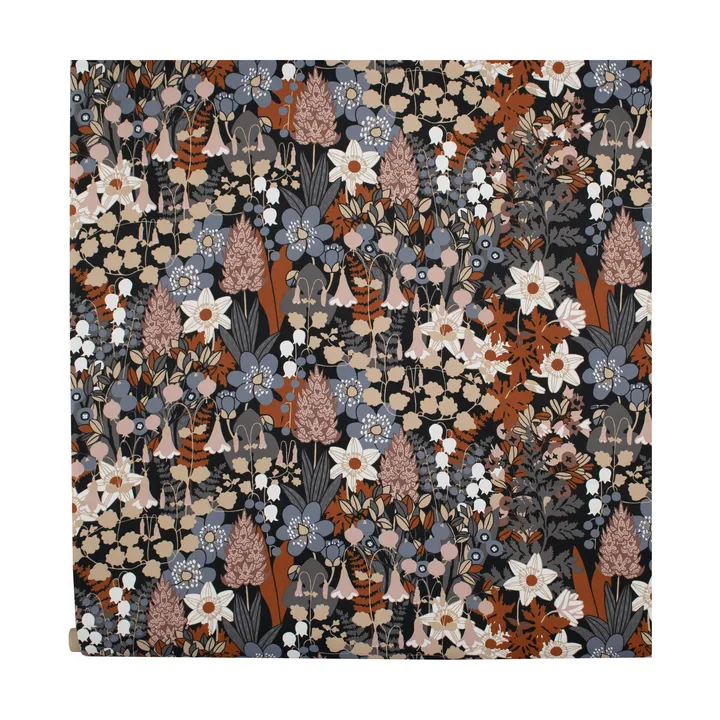 Skogen fabric - Blue-brown - Almedahls