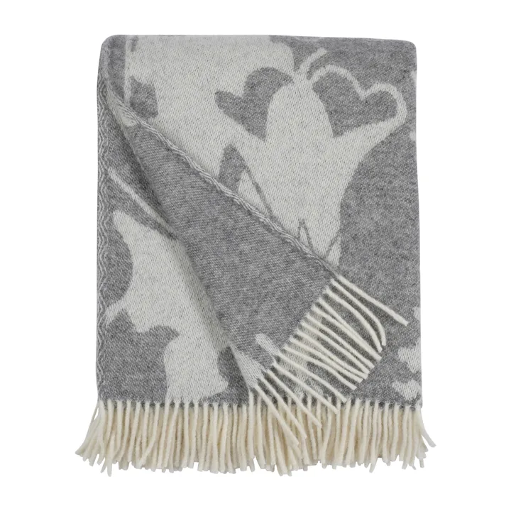 Skogen throw 130x170 cm - Grey-off white - Almedahls