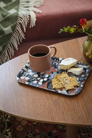 Skogen tray 20x27 cm - Blue-brown - Almedahls