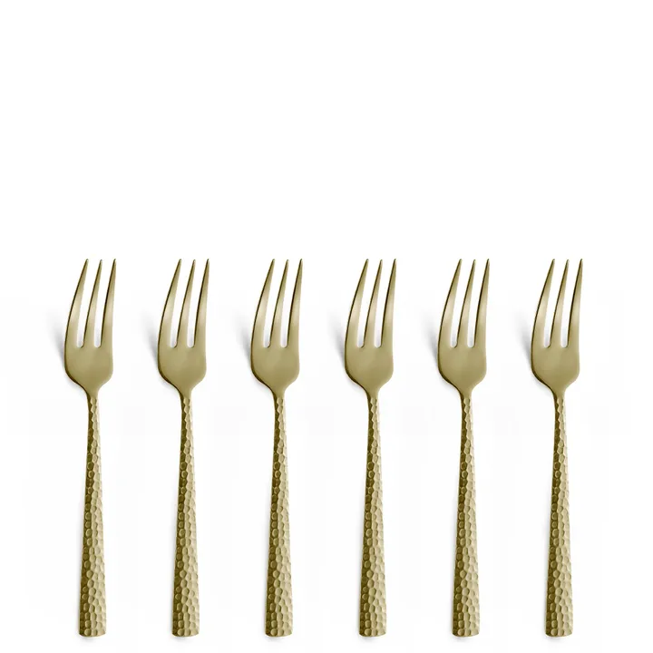 Felicity cake forks 6-pack 15.6 cm - Champagne - Amefa