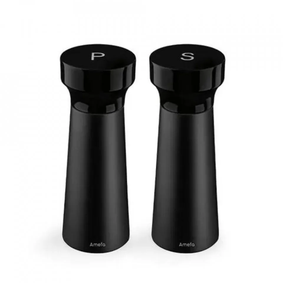 Salt & pepper mill 15 cm 2-pack, Black Amefa