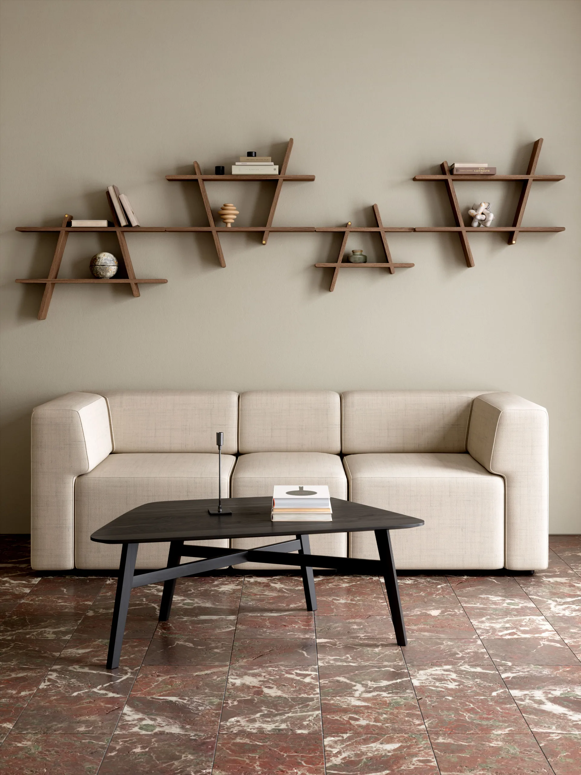 A-Shelf wall shelf Medium 52x9x46 cm, Ash Andersen Furniture