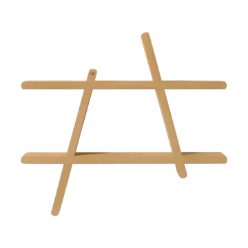 A-Shelf wall shelf Special Edition - Brown beige M 52x9x46 cm - Andersen Furniture