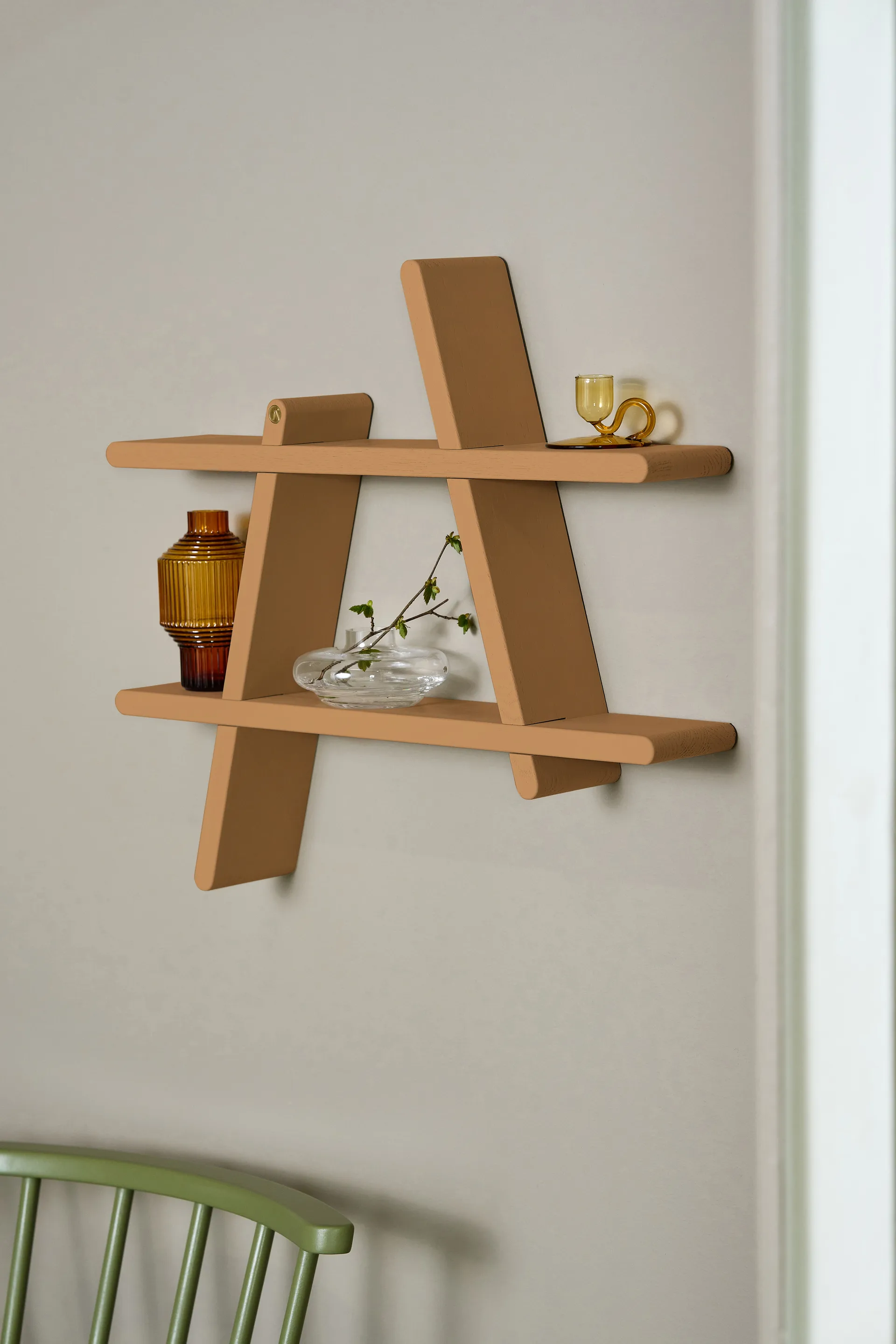 A-Shelf wall shelf Special Edition, Brown beige M 52x9x46 cm Andersen Furniture