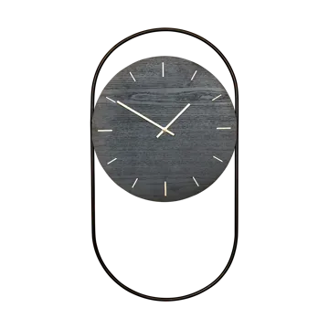 A-Wall wall clock 41x76 cm - Black-brass - Andersen Furniture