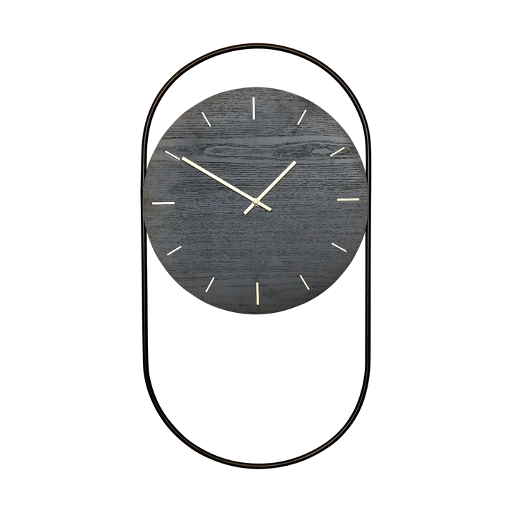 A-Wall wall clock 41x76 cm - Black-brass - Andersen Furniture