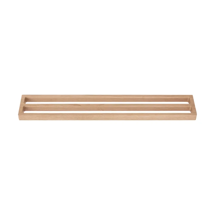 Andersen towel rack double 73,5 cm - Lacquered oak - Andersen Furniture