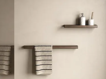 Andersen towel rod single 73.5 cm - Dark Stain Matt Lacquer Ash - Andersen Furniture