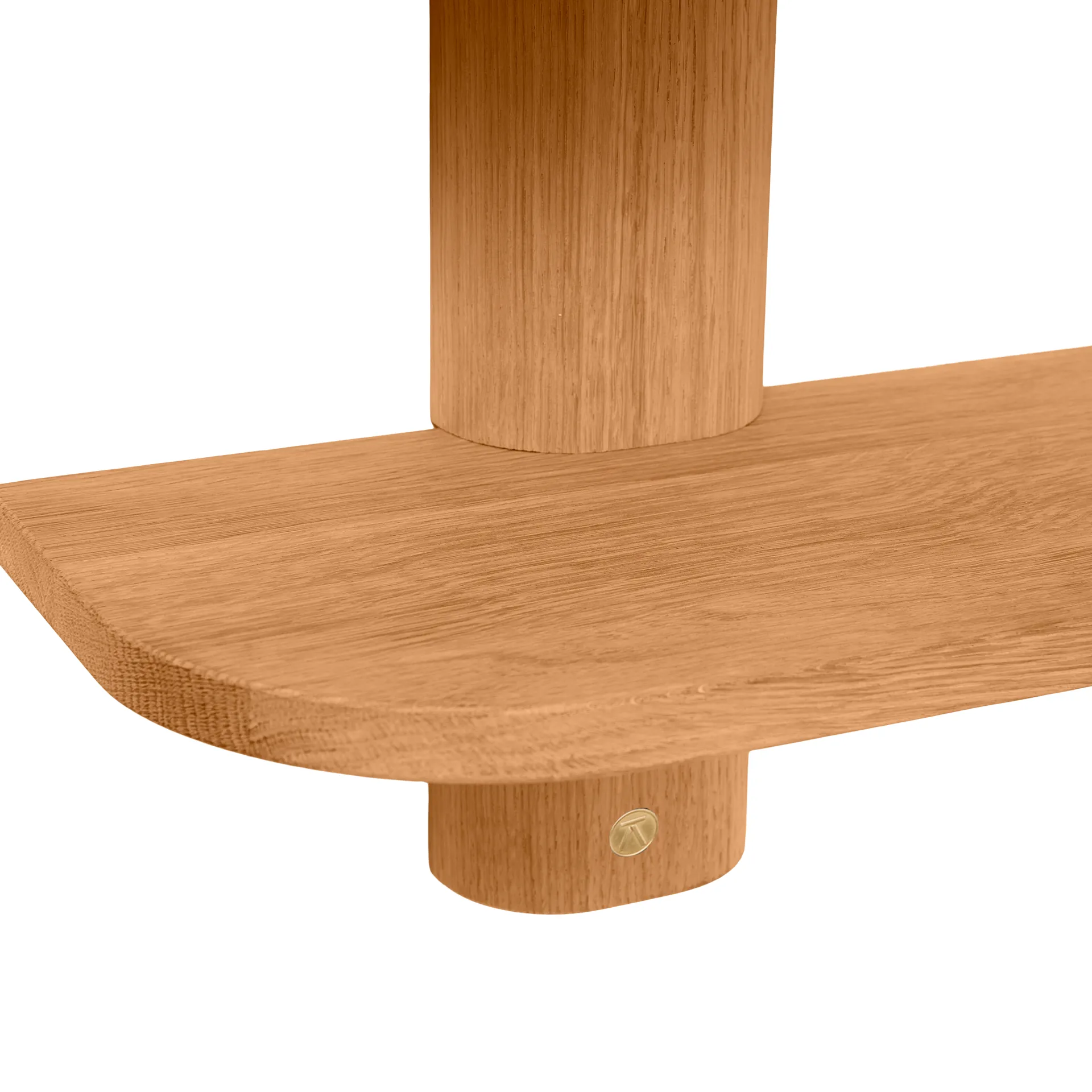 Bend wall shelf, Oiled Natural Oak, 50x18x40 cm Andersen Furniture
