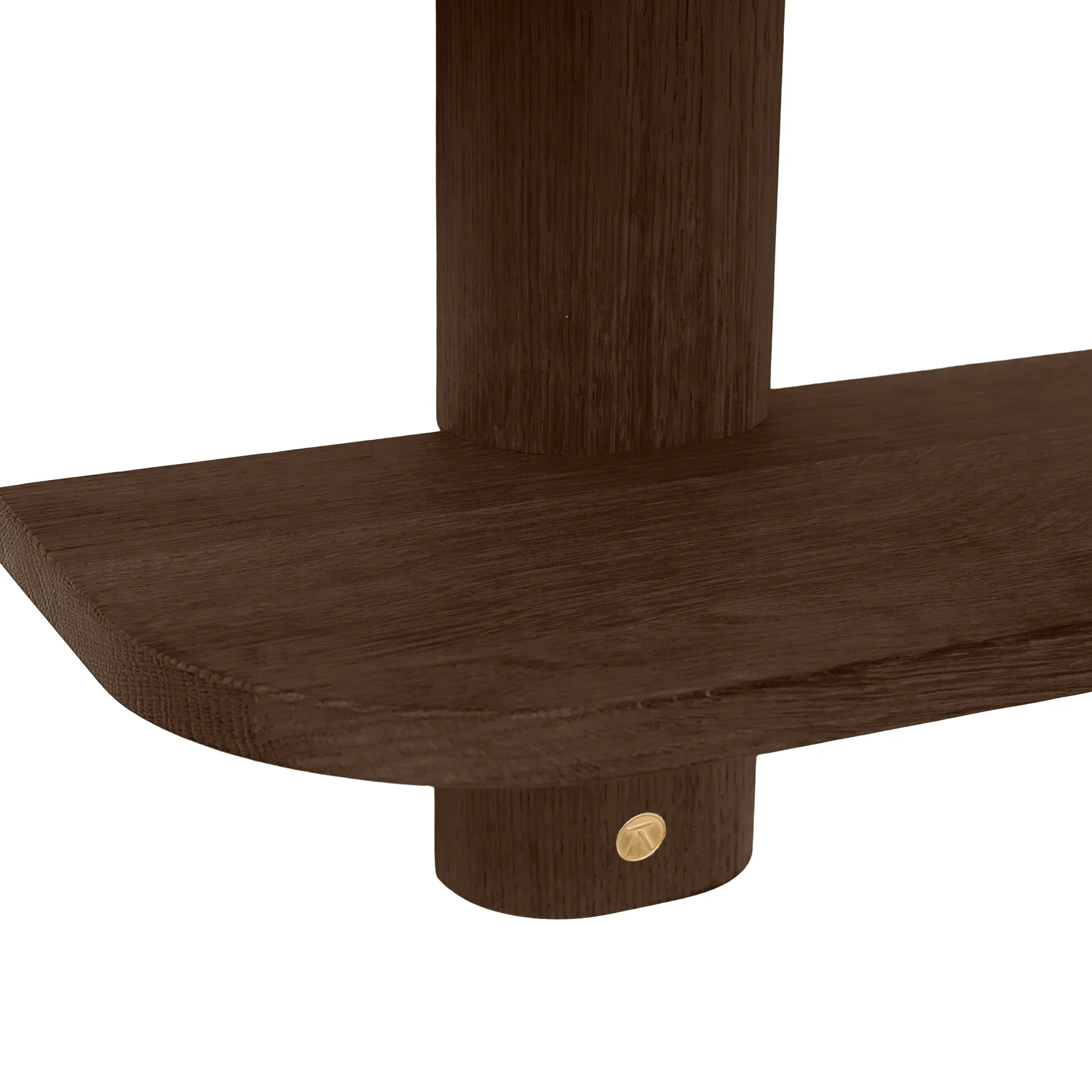 Bend wall shelf, Smoked Oiled Oak, 50x18x40 cm Andersen Furniture