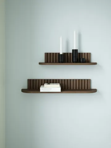 Pillar wall shelf - Smoked Oiled Oak, 60x15x12 cm - Andersen Furniture