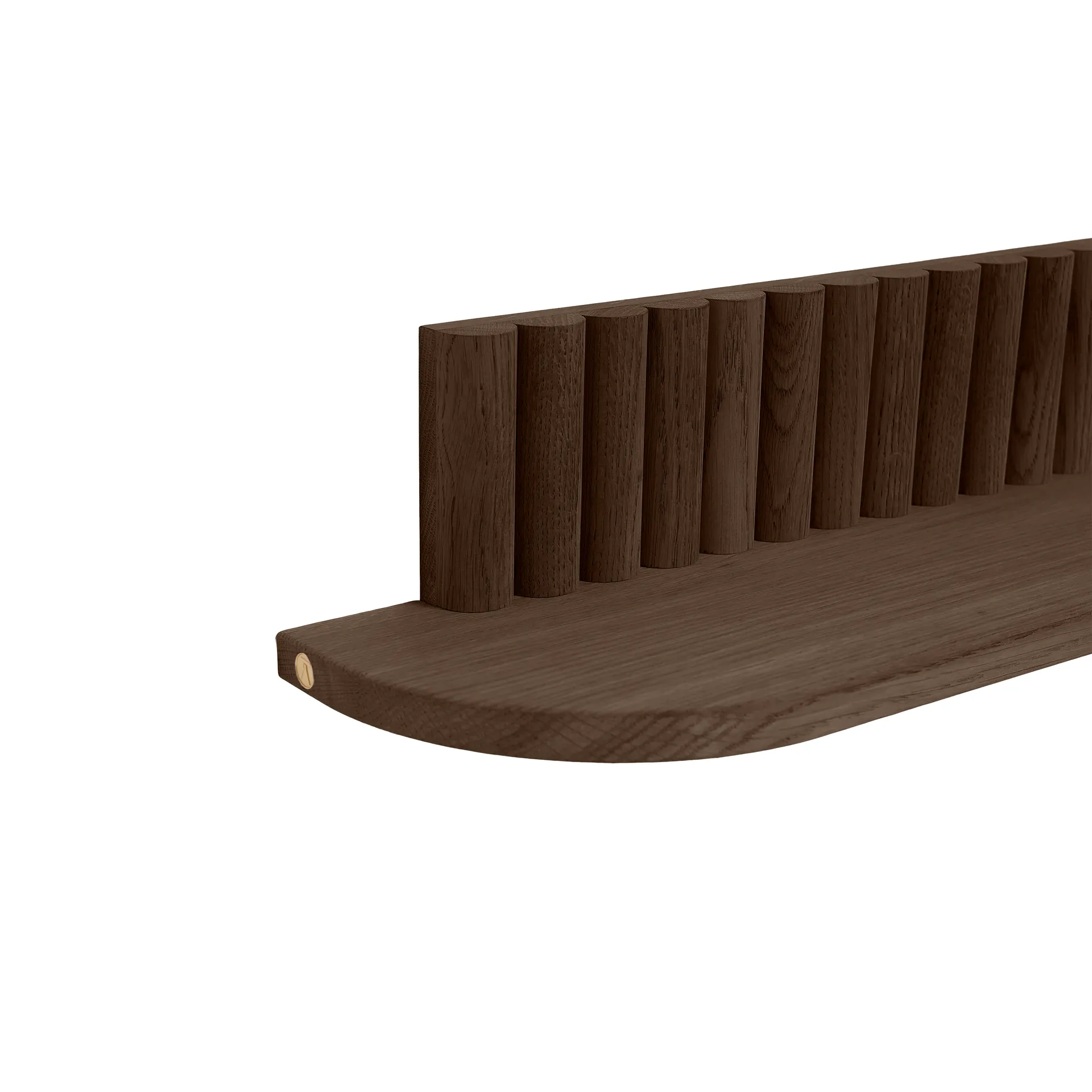 Pillar wall shelf, Smoked Oiled Oak, 78x15x12 cm Andersen Furniture