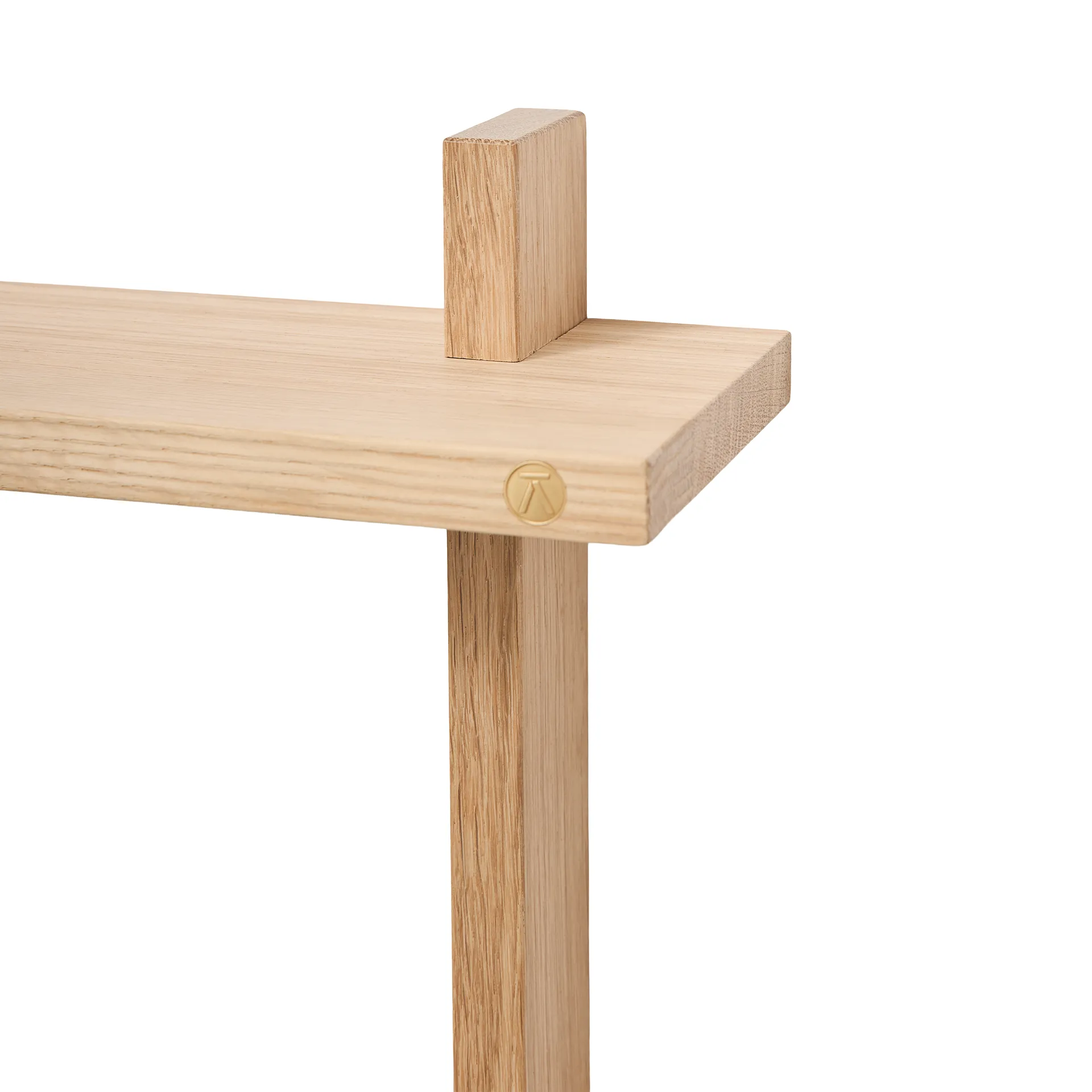 Treat double wall shelf, Oak, 34x12x34 cm Andersen Furniture