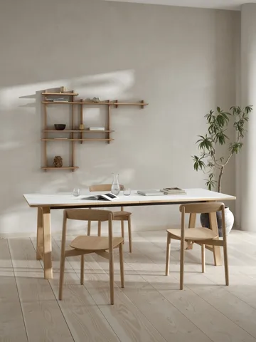 Treat double wall shelf - Oak, 50x12x50 cm - Andersen Furniture