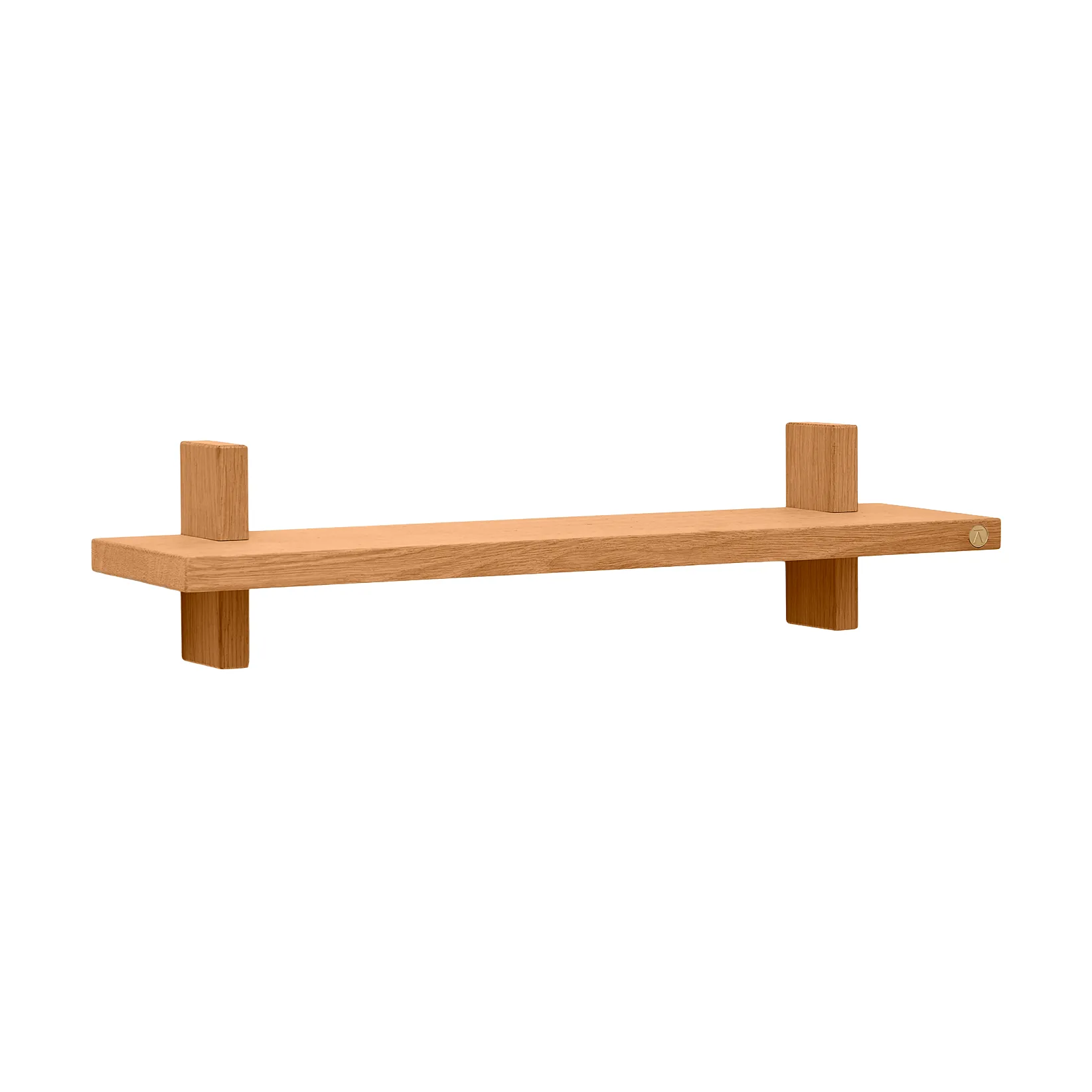 Treat wall shelf single, Oiled Natural Oak, 50x12x11.2 cm Andersen Furniture