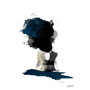 On her mind poster - 50x70 cm - Anna Bülow
