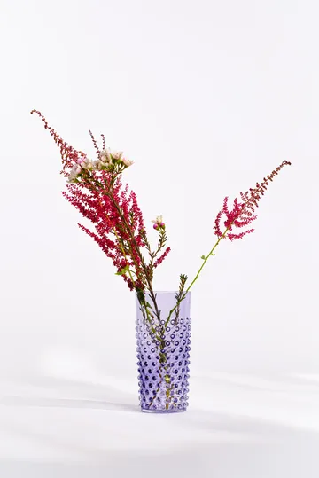 Hobnail Long drink glass 20 cl - Indigo - Anna Von Lipa
