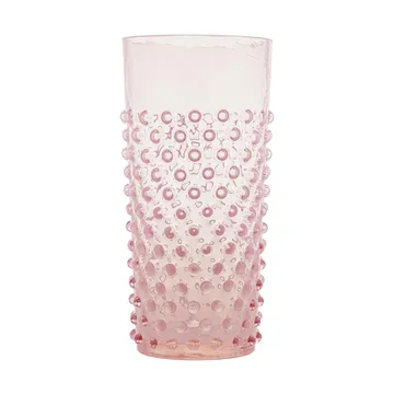 Hobnail Long drink glass 20 cl - Soft Pink - Anna Von Lipa