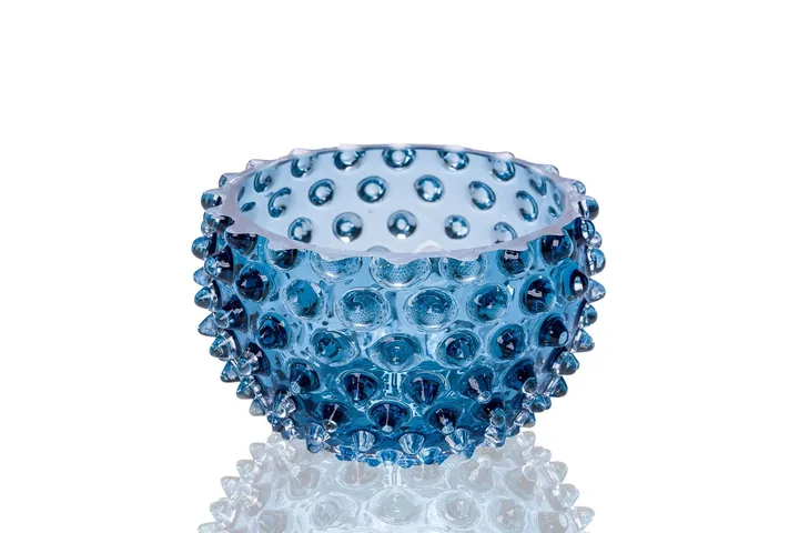 Hobnail Tapas bowl 11.5 cm - Blue smoke - Anna Von Lipa