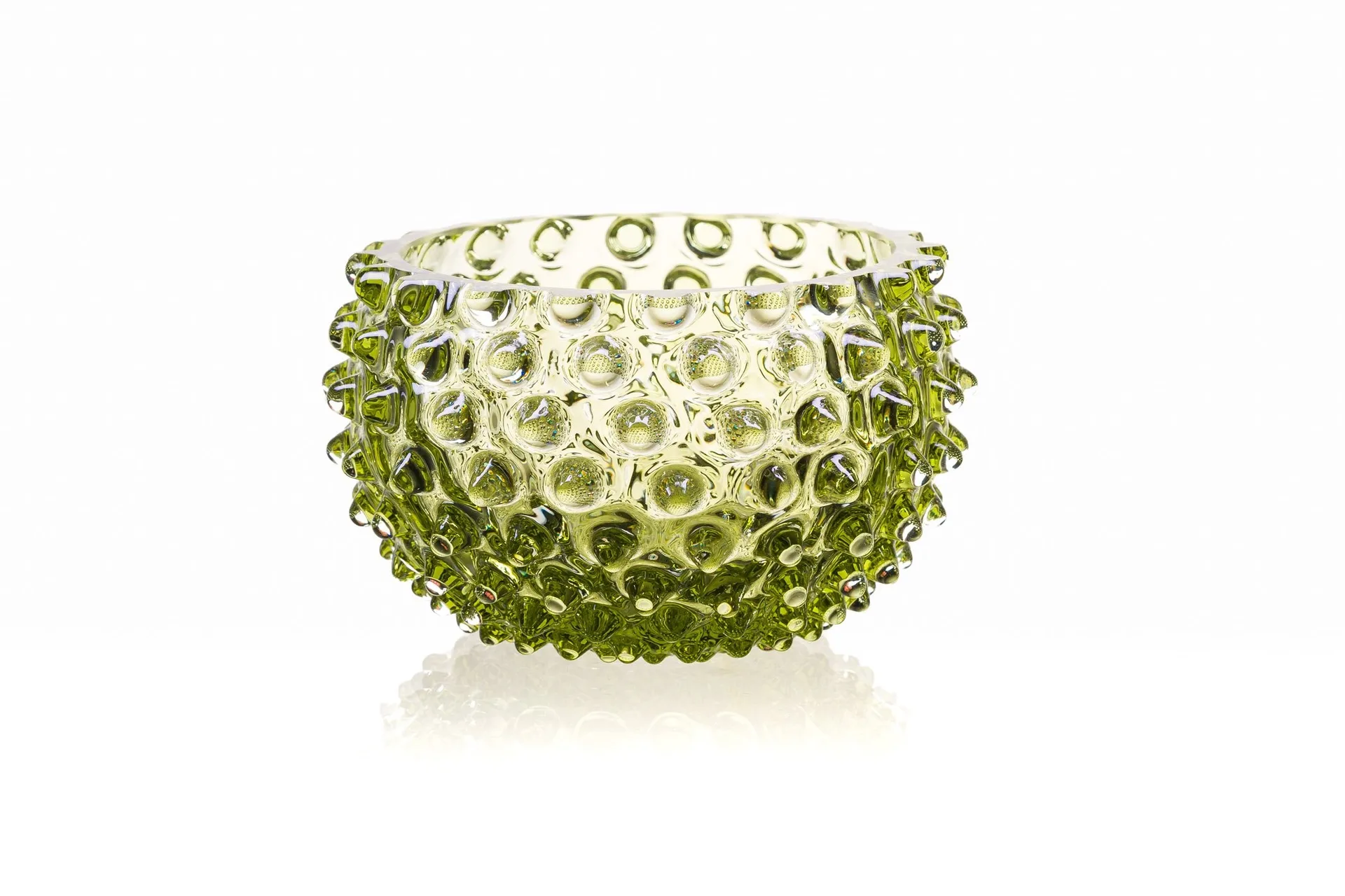 Hobnail Tapas bowl 11.5 cm, Olivegreen Anna Von Lipa
