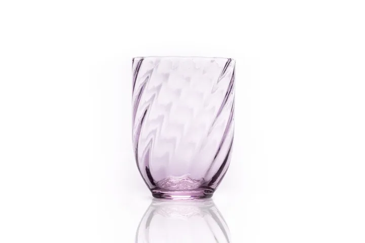 Swirl drinking glass 25 cl - Purple - Anna Von Lipa
