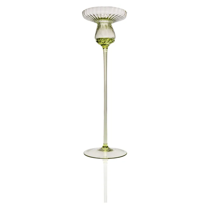Tulipán candlestick 25 cm - Olivegreen - Anna Von Lipa