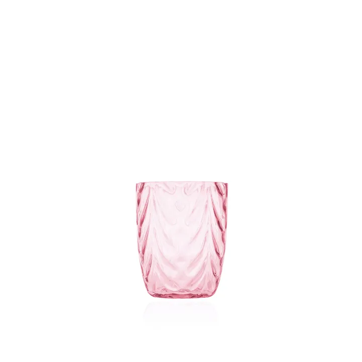 Wave drinking glass 25 cl - Pink - Anna Von Lipa