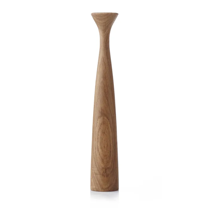 Blossom Rose candle holder 29 cm - Oiled oak - Applicata