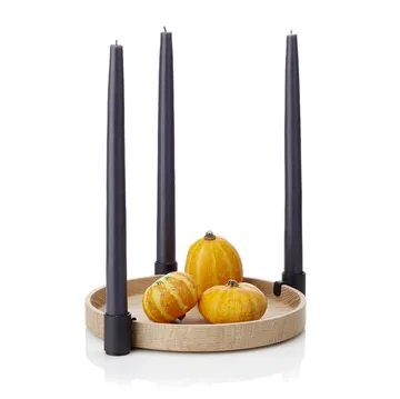 Luna candleholder - oak-black - Applicata