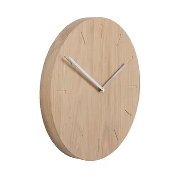 Watch:Out wall clock oak - oak-steel - Applicata