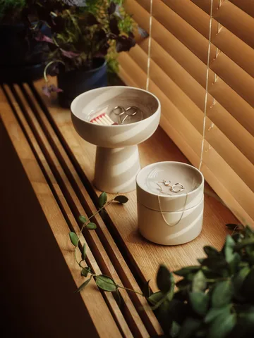 Kirnu decorative jar Ø11x10 cm - Beige - Arabia