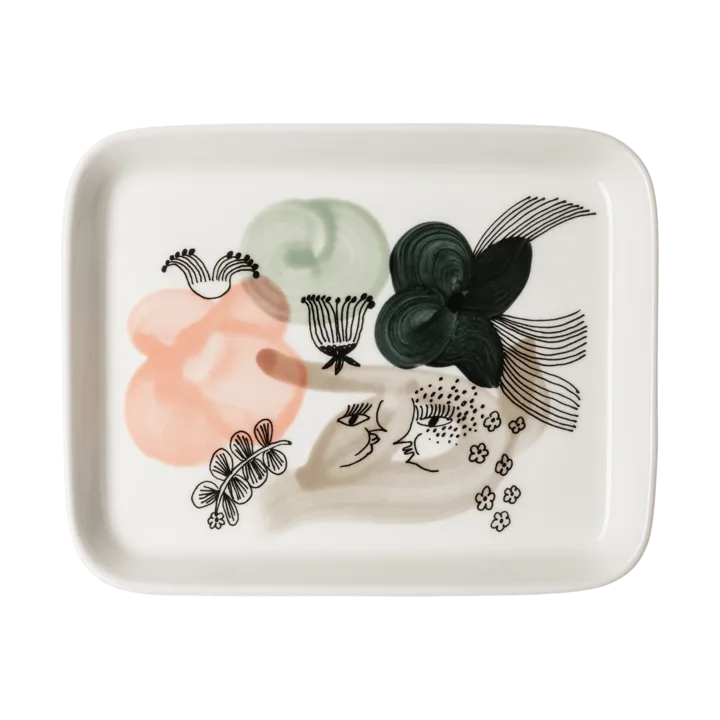 Kukkamaa plate 15x19 cm - Green - Arabia
