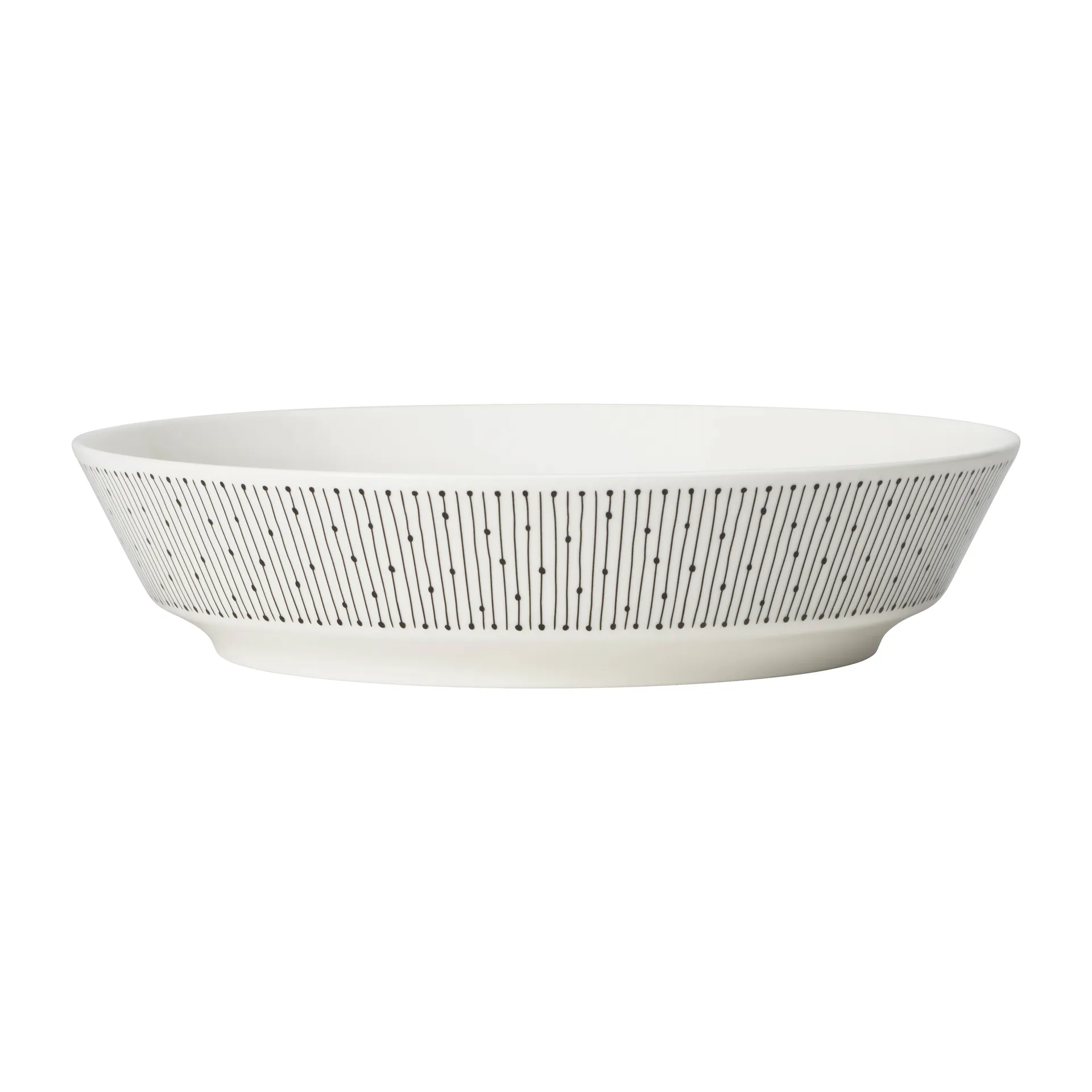 Mainio Sarastus deep plate Ø23 cm, Black-white Arabia