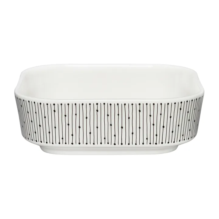 Mainio Sarastus oven dish 0.7 l - Black-white - Arabia