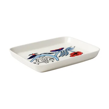 Puutarhurit plate 15x19 cm - Blue-white-red - Arabia